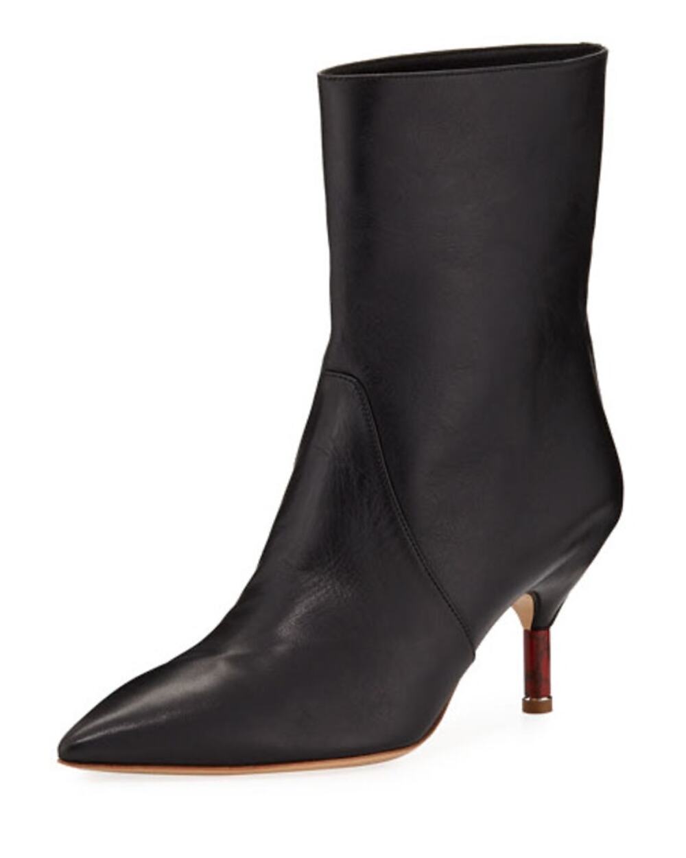 Gabriela Hearst Mariana Black Leather Ankle Boots Designer EU 36